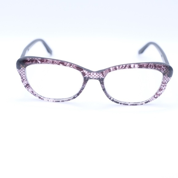 Valentino Black PurpleLace Cat Eye Full Rim Eyeglasses V2654 Excellent Condition - Picture 16 of 16